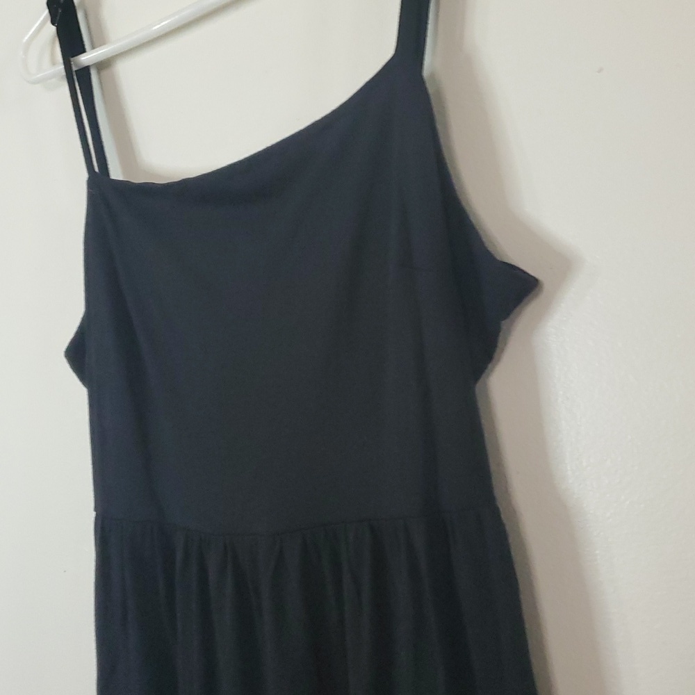 NWT Michael Stars Evereve Allora Dress Size Extra Large Black Tie Back Midi Dres - Picture 6 of 14